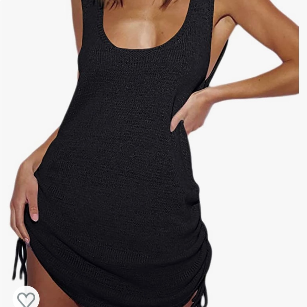 Black pool cover up
